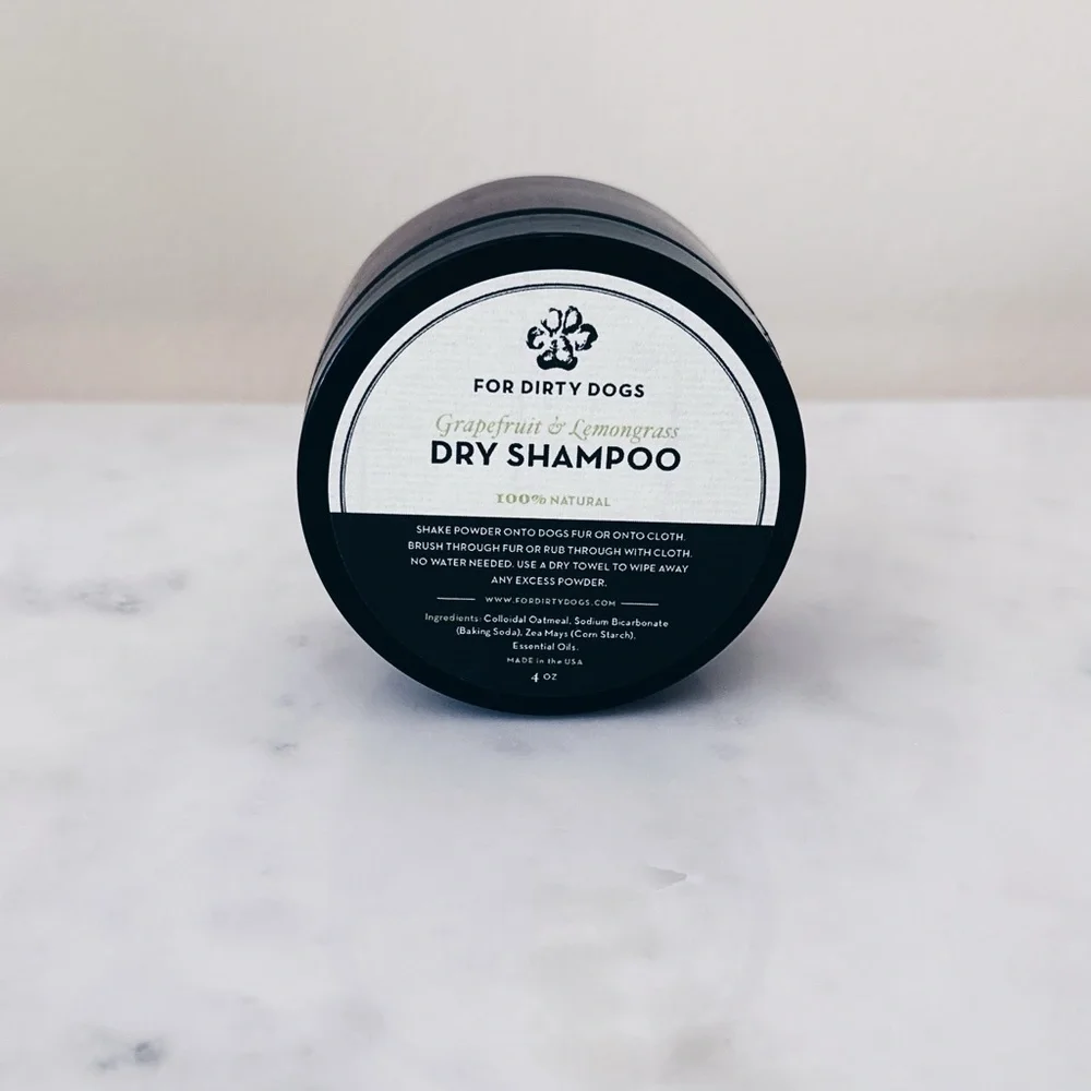 NEW For Dirty Dogs Dry Shampoo - 100% Natural